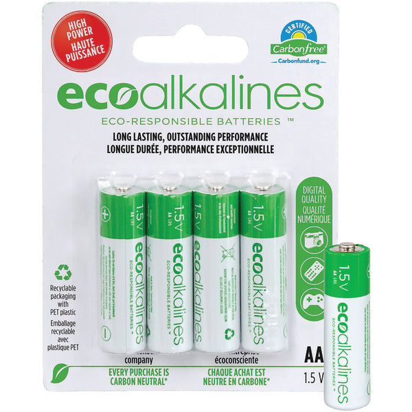 ECO ALKALINE AA BATT 4PK