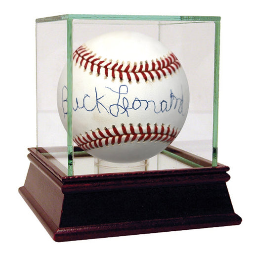 Buck Leonard Signed OAL Brown Baseball JSA Auth