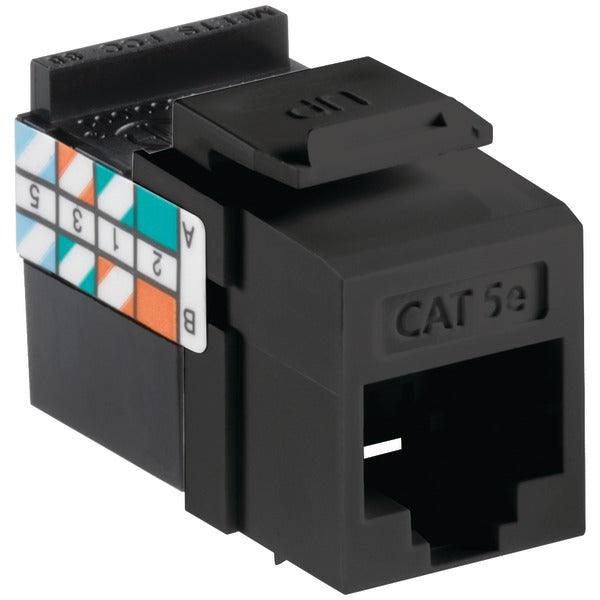 BLACK QUICKPORT CAT5E JCK