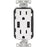 COMBO DUPLEX 15A USB WHT