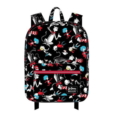 Dr. Seuss Cat in the Hat Characters Print Nylon Backpack    