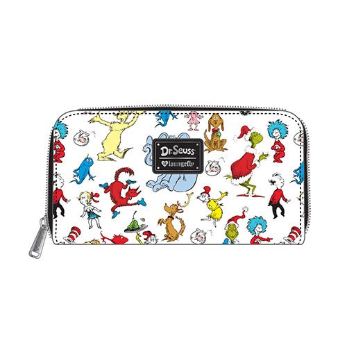 Dr. Seuss Multi-Character Print Zip-Around Wallet           