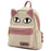 Cat Face Fish Bone Mini Backpack                            