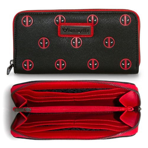 Deadpool Print Zip-Around Wallet                            