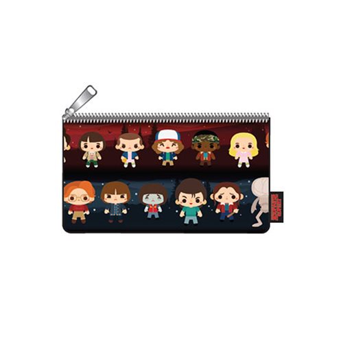 Stranger Things Chibi Character Print Pencil Case           