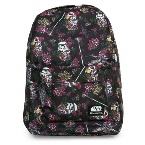 Star Wars Floral Stormtrooper Print Backpack                