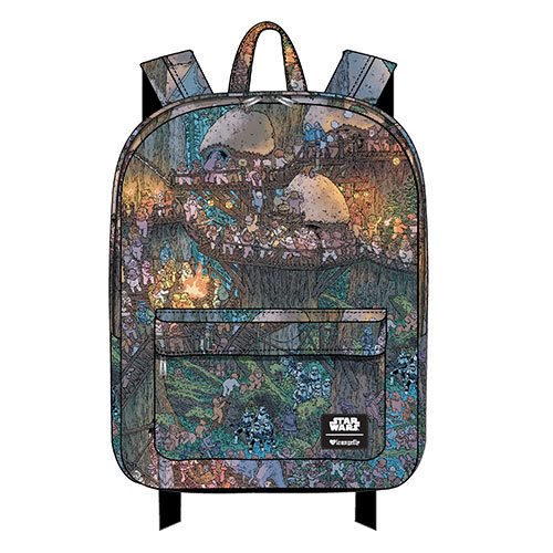 Star Wars Ewok and Troopers Print Nylon Backpack            