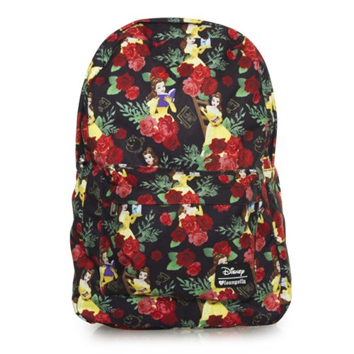 Beauty and the Beast Belle Roses Print Backpack             