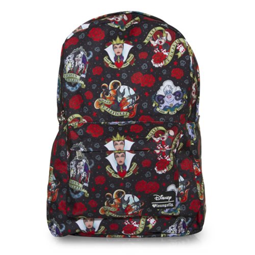 Disney Villains Tattoo Print Backpack                       