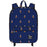 Mickey Mouse Print Blue Nylon Backpack                      