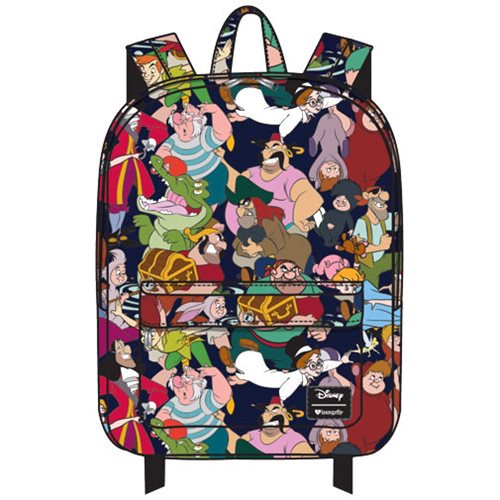 Peter Pan Character Print Nylon Backpack                    