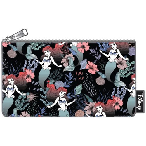 The Little Mermaid Ariel Floral Print Pencil Case           