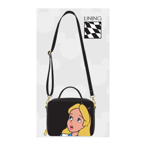 Alice in Wonderland Surprised Crossbody Purse               