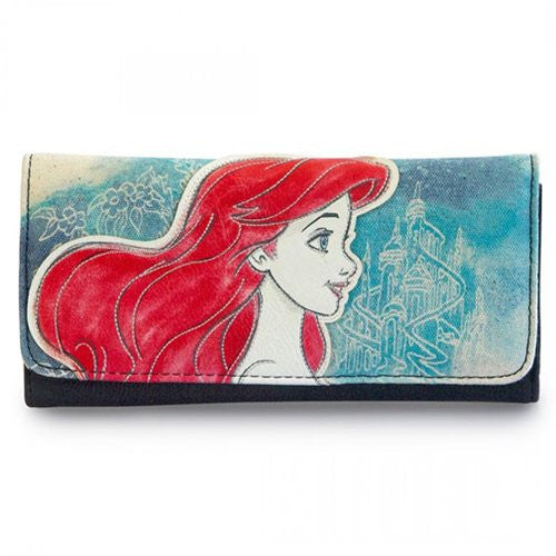 The Little Mermaid Ariel Printed Faux-Leather Wallet        