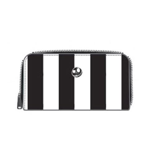 Nightmare Before Christmas Striped Zip-Around Wallet        