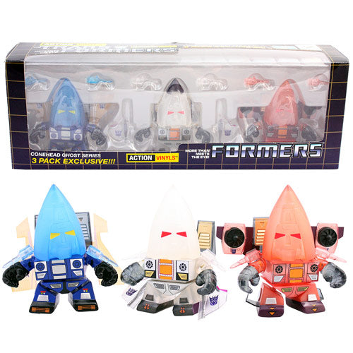 Transformers Conehead Ghost Action Vinyl Figure 3-Pack      