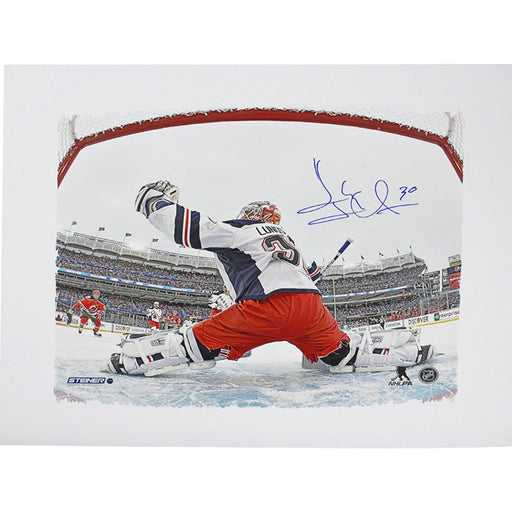 Henrik Lundqvist Signed Stadium Series In-Net 22x26 Canvas