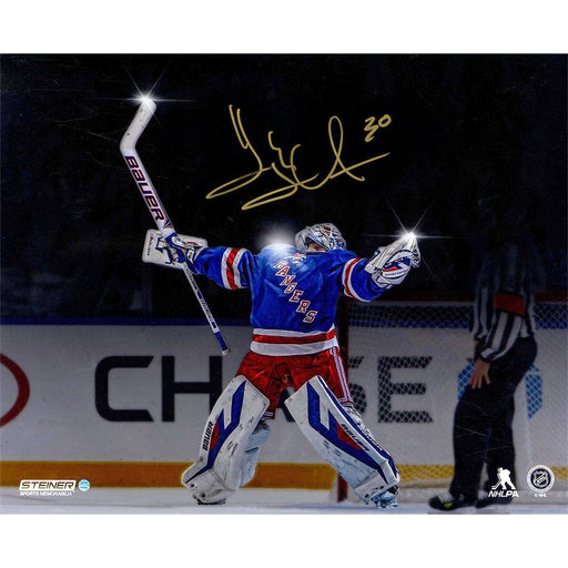 Henrik Lundqvist Signed MSG Celebration Horizontal 16x20 Photo