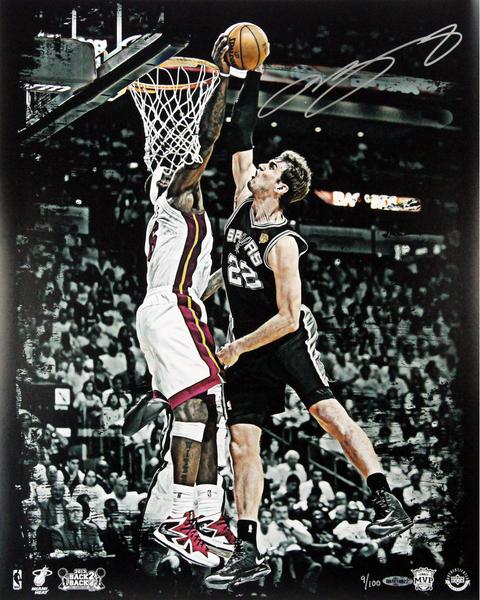 LeBron James 2013 FINALS REJECTION Signed 16x20 Photo LE/100 - With Frame