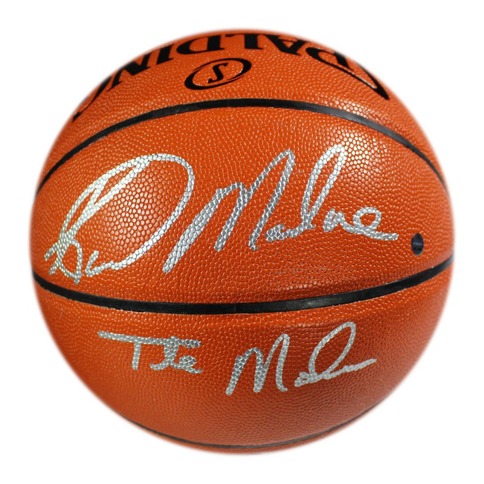 Karl Malone Signed Spalding NBA Indoor/Outdoor Basketball w/ "The Mailman" Insc