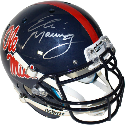 Eli Manning Signed Schutt Ole Miss Authentic Full Size Helmet