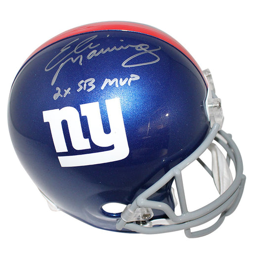 Eli Manning Signed Full Size Replica Giants Helmet w/ "2x SB MVP" Insc.