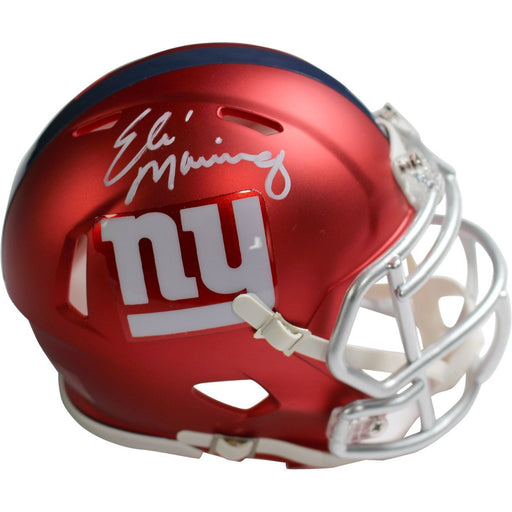 Eli Manning Signed New York Giants Blaze Speed Mini Helmet