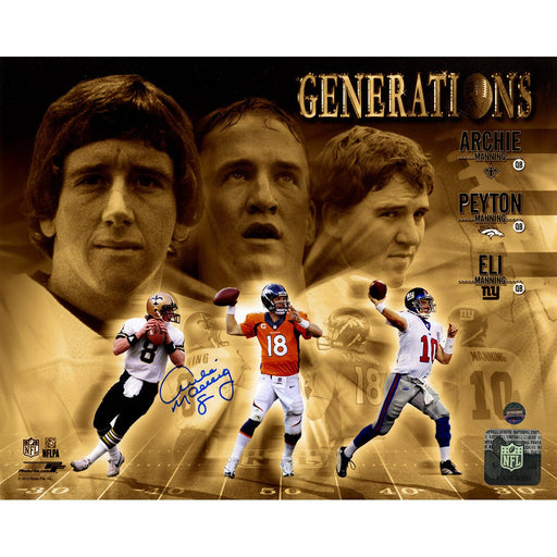 Archie Manning Signed Manning Generations 8x10 Photo