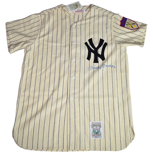 Mickey Mantle Signed 1951 Mitchell & Ness  Home Jersey JSA