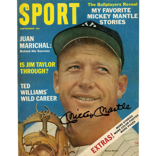 Mickey Mantle Signed Sport Magazine September 1964 Issue JSA