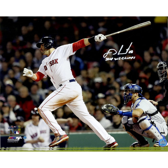 J.D. Martinez Signed Boston Red Sox 2018 World Series 16x20 Photo w/ "2018 WS Champs" Insc