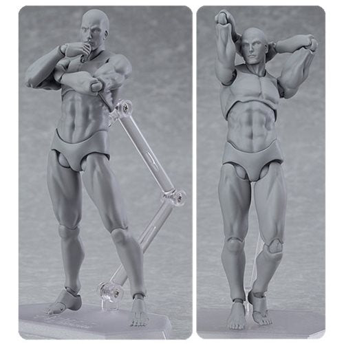 Male Gray Color Figma Archetype Next Action Figure          