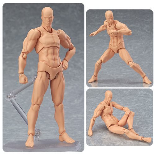 Male Flesh Color Figma Archetype Next Action Figure         