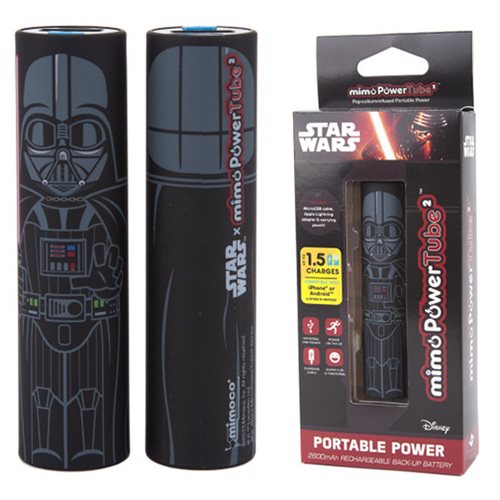 Star Wars Darth Vader Mimopowertube 2 Portable Charger      