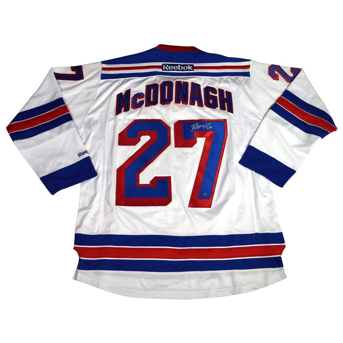 Ryan McDonagh Signed New York Rangers White Premier Jersey  w/ Captain "C"