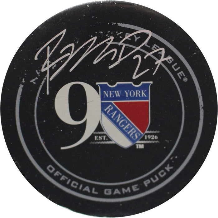 Ryan McDonagh Signed New York Rangers 2016-2017 Game Used Puck