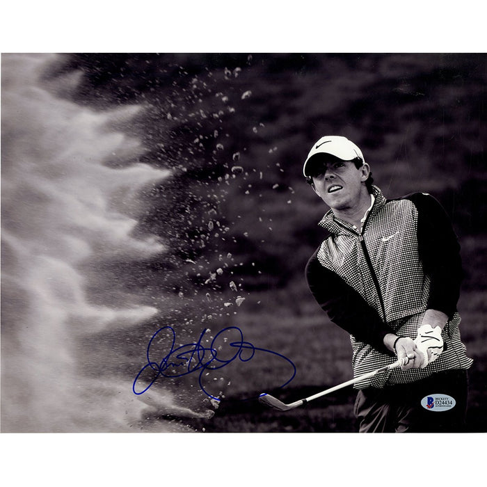 Rory McIlroy Signed Horizontal Sand Trap 11x14 Photo Beckett