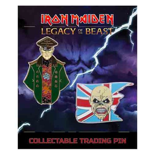 Iron Maiden Set 1 Trooper Eddie and General Lapel Pin 2-Pack