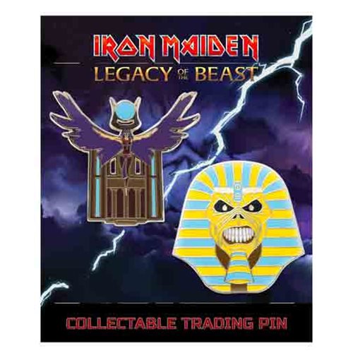 Iron Maiden Set 2 Pharaoh and Aset Lapel Pin 2-Pack         