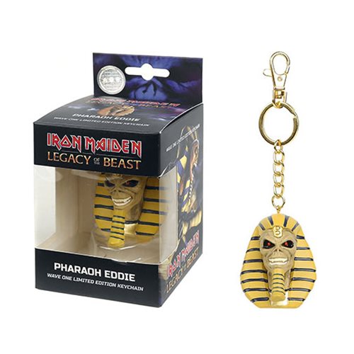 Iron Maiden Pharaoh Head Key Chain                          