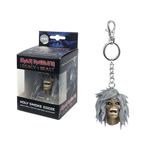 Iron Maiden Holy Smokes Eddie Key Chain                     