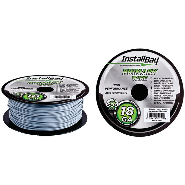 18GA PRMRY WIRE 500FT GRY