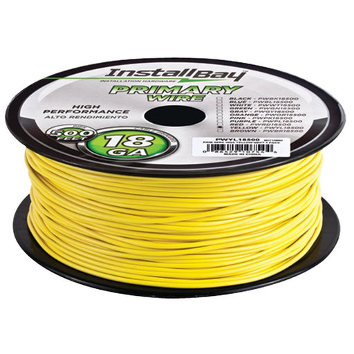 18GA PRMRY WIRE 500FT YEL