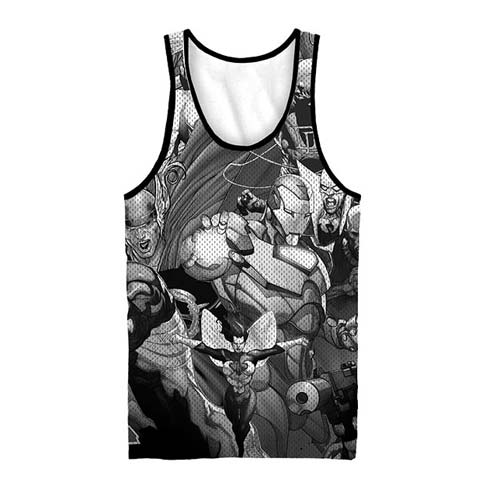 Marvel Team-Ups Black and White Sublimated Tank Top         