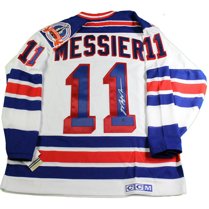 Mark Messier Signed New York Rangers 1994 Replica White Home Jersey