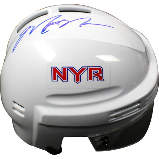 Mark Messier Signed White Replica Ranger Mini Helmet