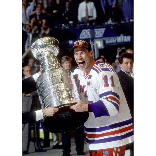 Mark Messier Cup on side 8x10 Photo Uns