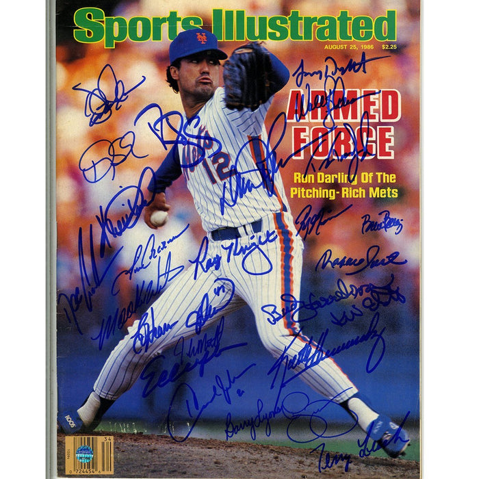 1986 New York Mets Team Signed Ron Darling August 25  1986 Sports Illustrated Magazine