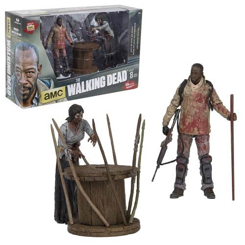 Walking Dead Morgan and Impaled Walker Deluxe Figure Box Set