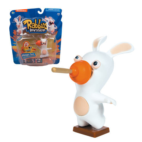 Rabbids Invasion Plunger Face Talking Action Figure         